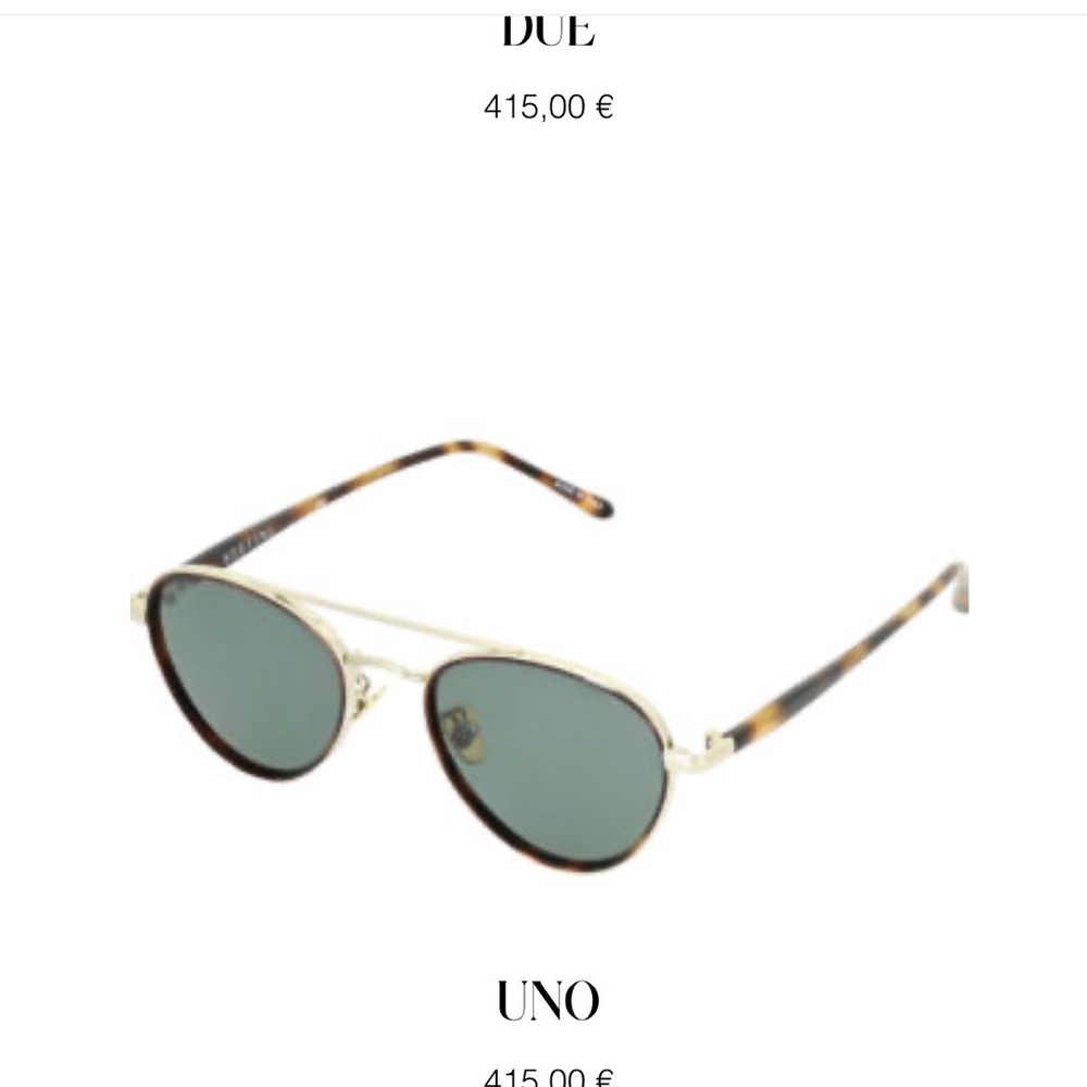 Sestini Sunglasses with Cream Case - Picture 3 of 10